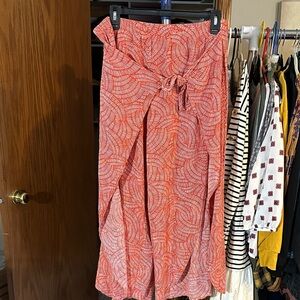Lily White crop wide leg pants